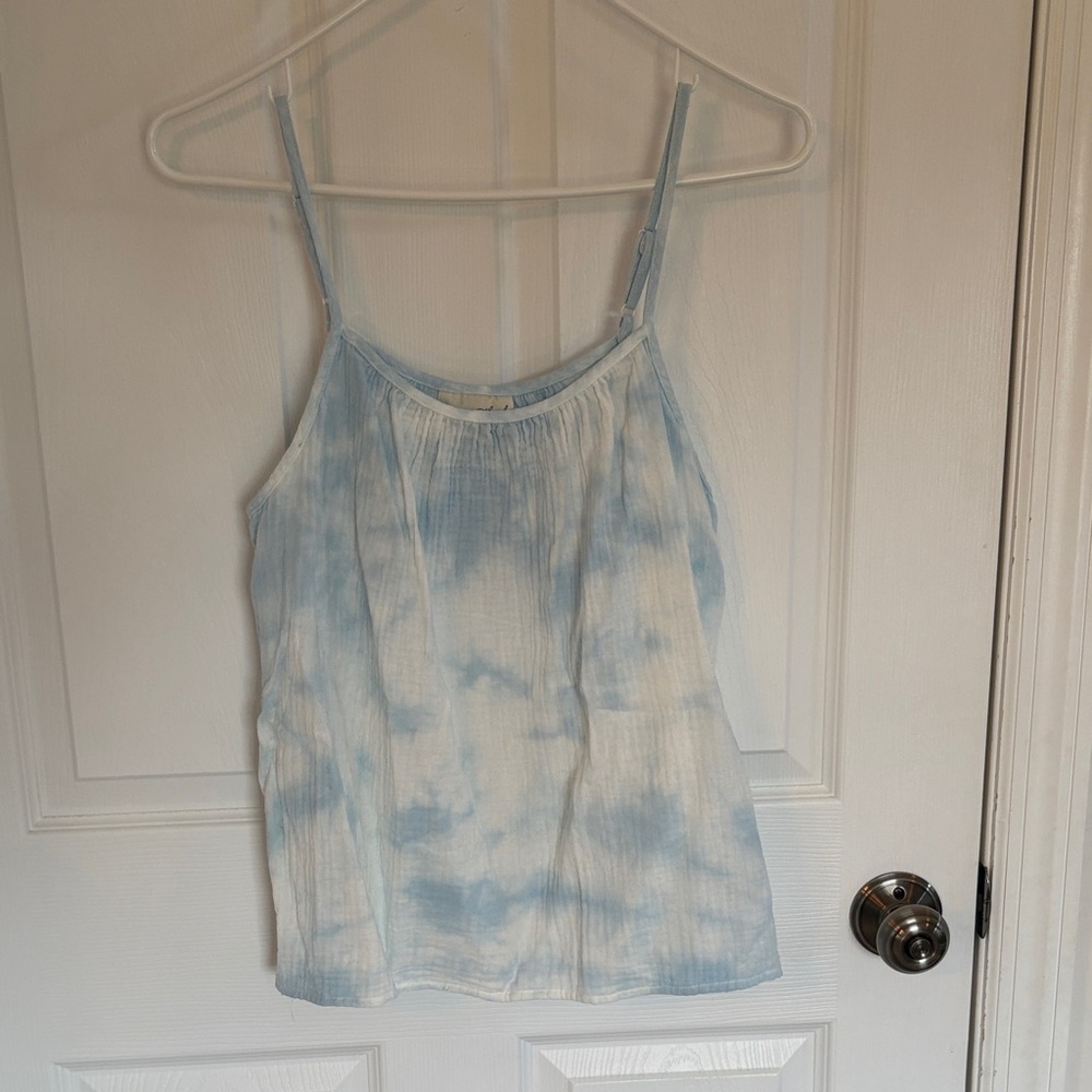 Universal Thread Light Blue Tie-Dye Tank